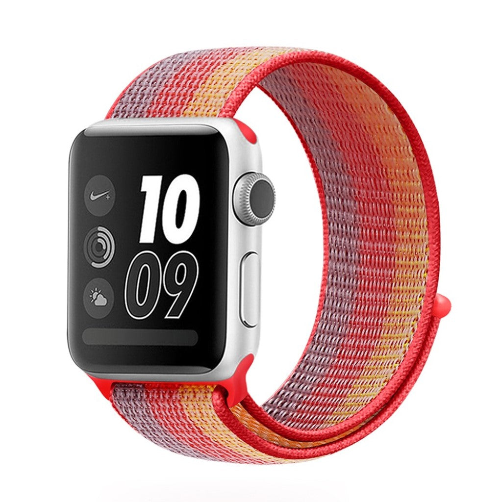 Vildt hårdfør Apple Watch Series 5 44mm Nylon Rem - Flerfarvet#serie_5