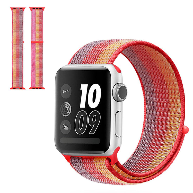 Vildt hårdfør Apple Watch Series 5 44mm Nylon Rem - Flerfarvet#serie_5