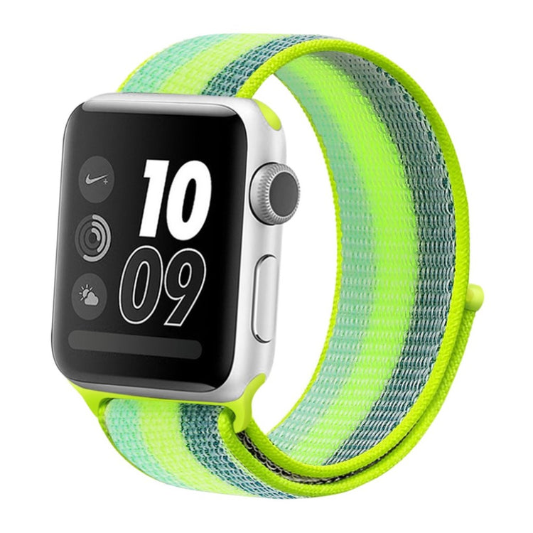 Vildt hårdfør Apple Watch Series 5 44mm Nylon Rem - Grøn#serie_7