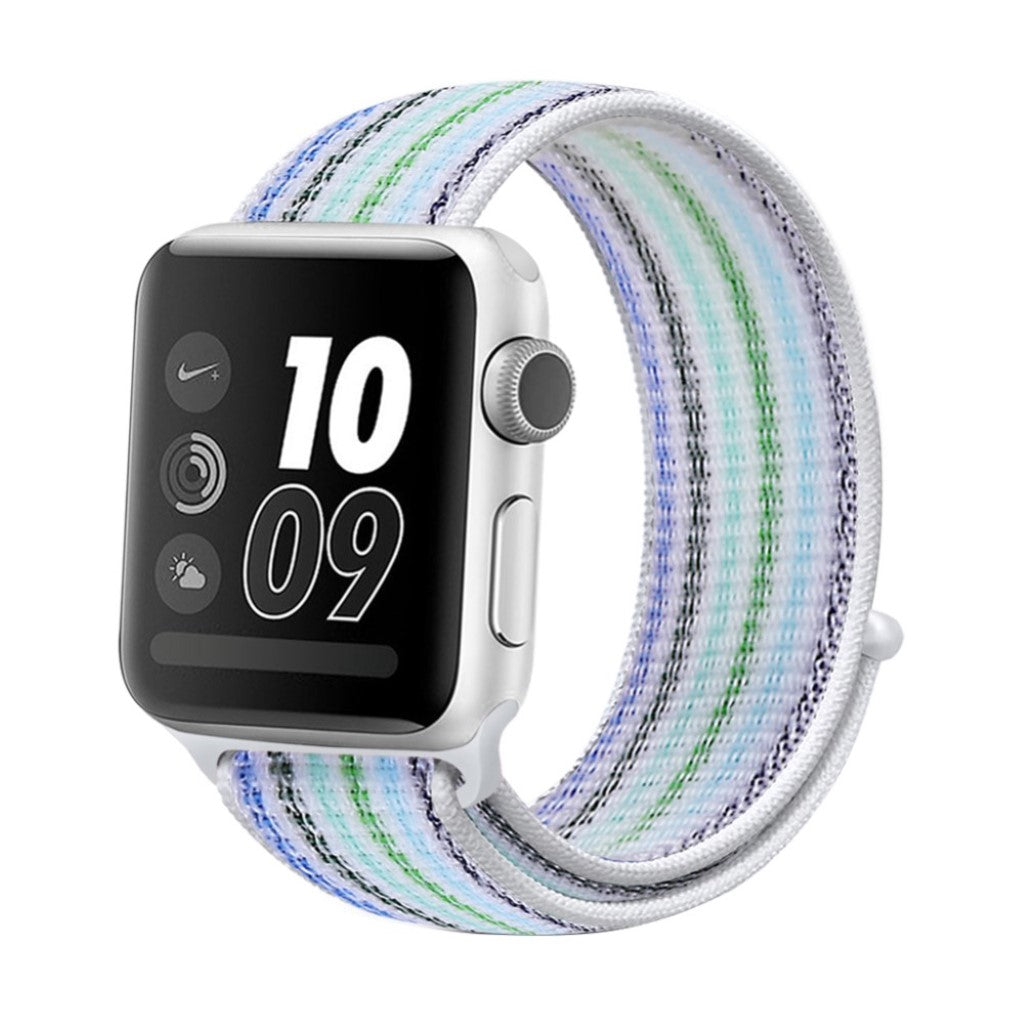 Vildt hårdfør Apple Watch Series 5 44mm Nylon Rem - Blå#serie_8