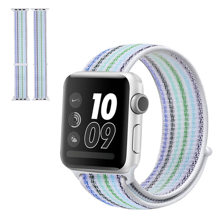 Vildt hårdfør Apple Watch Series 5 44mm Nylon Rem - Blå#serie_8