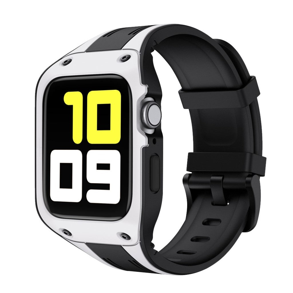 Helt vildt smuk Apple Watch Series 5 44mm Silikone Rem - Sort#serie_1