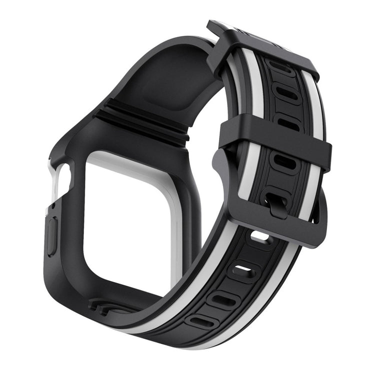 Helt vildt smuk Apple Watch Series 5 44mm Silikone Rem - Sort#serie_1