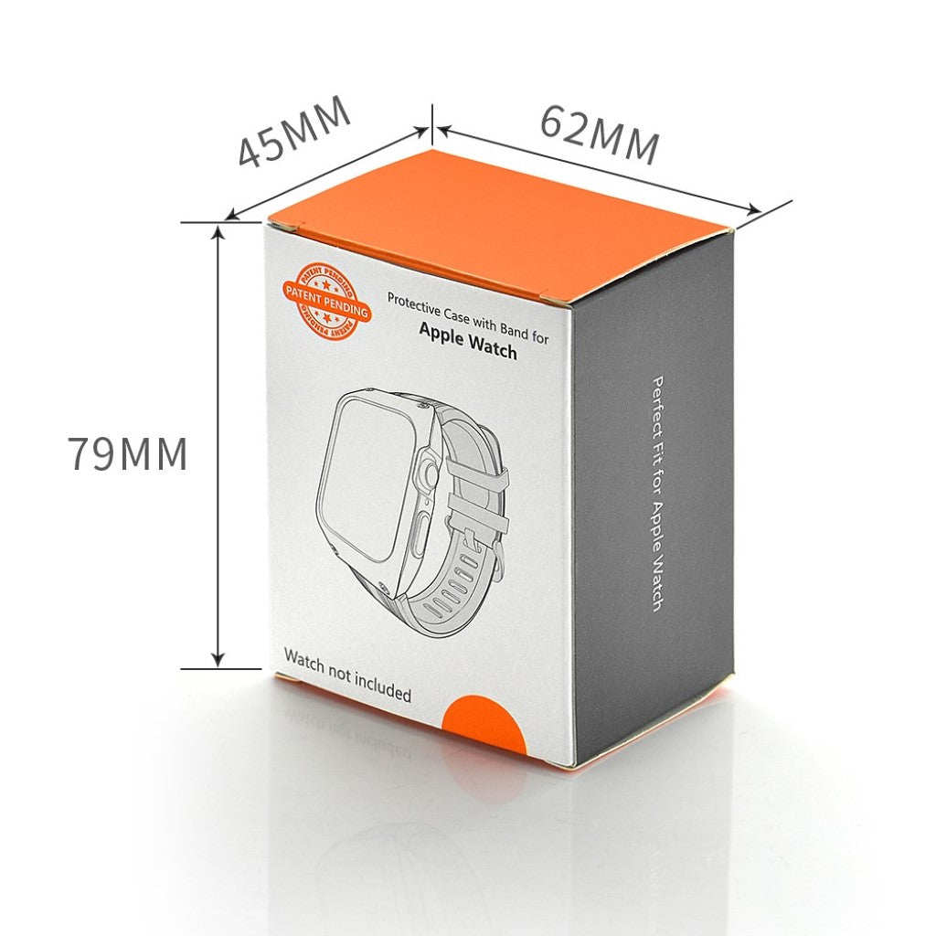 Helt vildt smuk Apple Watch Series 5 44mm Silikone Rem - Sort#serie_1