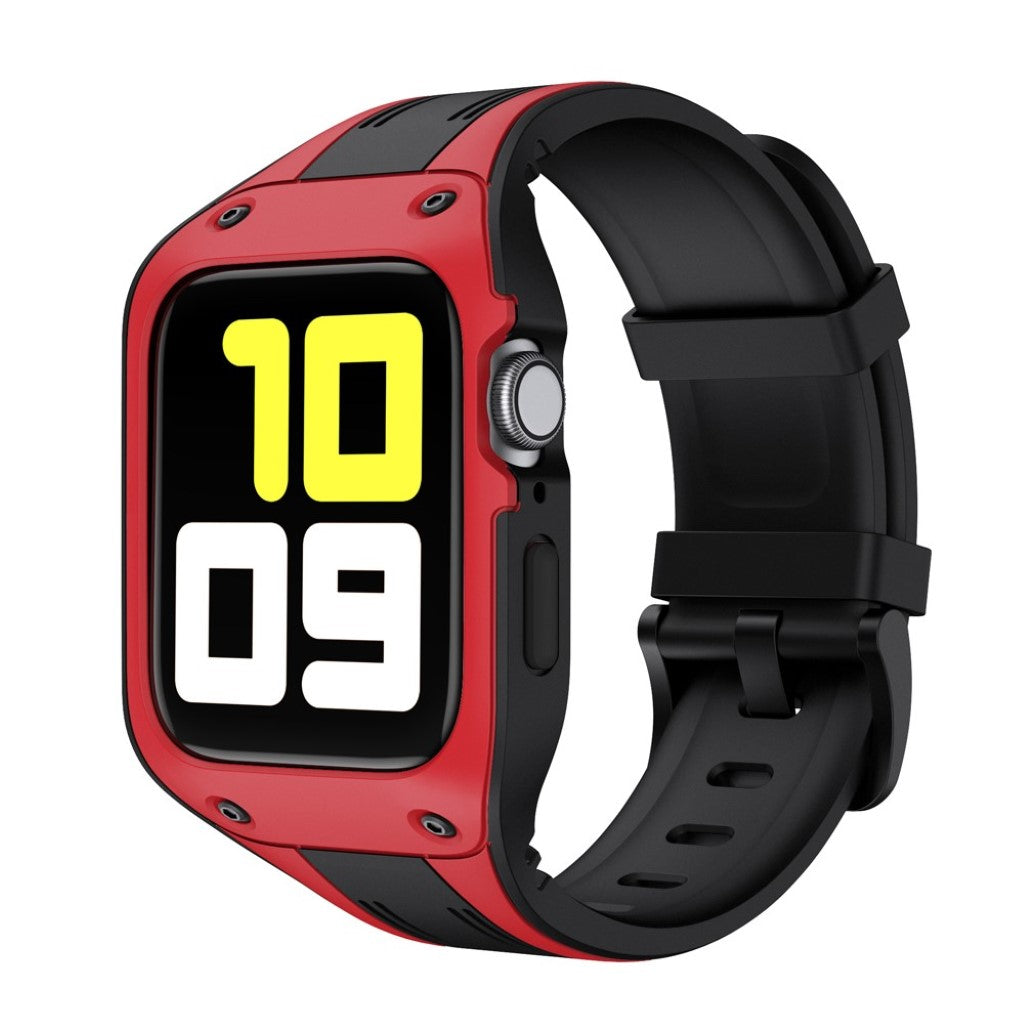Helt vildt smuk Apple Watch Series 5 44mm Silikone Rem - Rød#serie_2