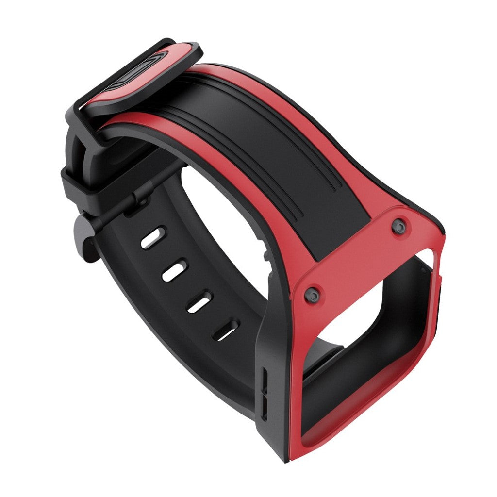 Helt vildt smuk Apple Watch Series 5 44mm Silikone Rem - Rød#serie_2
