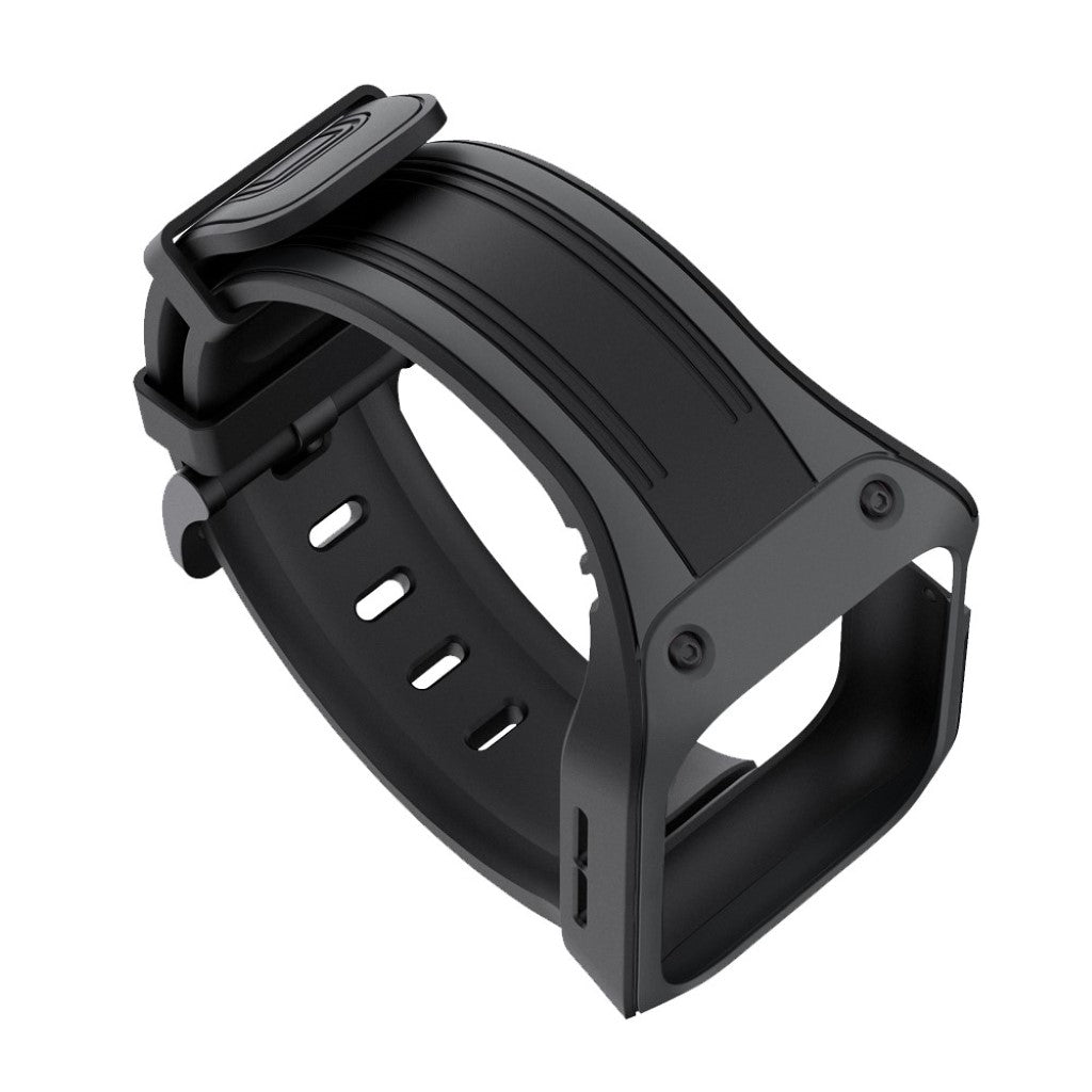Helt vildt smuk Apple Watch Series 5 44mm Silikone Rem - Sort#serie_3
