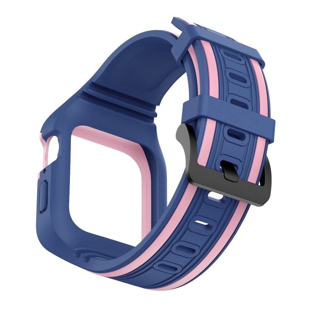 Helt vildt smuk Apple Watch Series 5 44mm Silikone Rem - Blå#serie_4