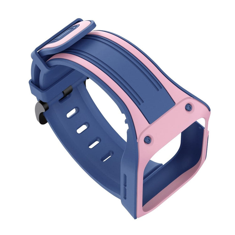 Helt vildt smuk Apple Watch Series 5 44mm Silikone Rem - Blå#serie_4