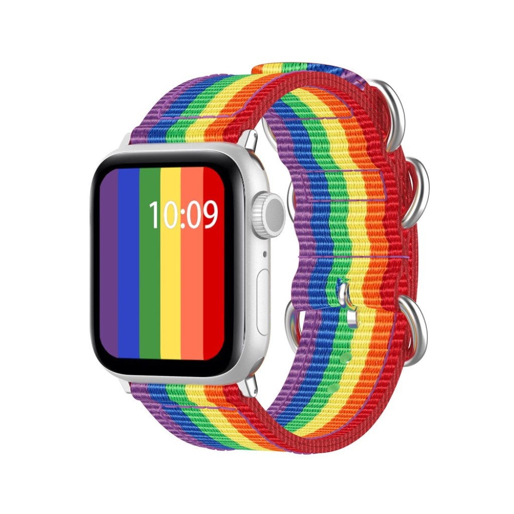 Mega fantastisk Apple Watch Series 5 44mm Nylon Rem - Flerfarvet#serie_1