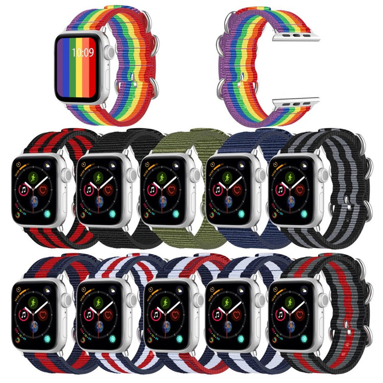 Mega fantastisk Apple Watch Series 5 44mm Nylon Rem - Flerfarvet#serie_1
