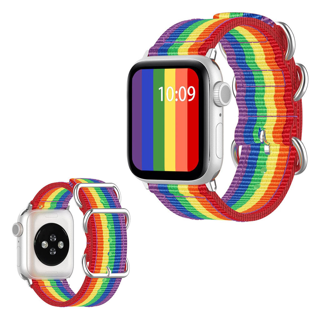 Mega fantastisk Apple Watch Series 5 44mm Nylon Rem - Flerfarvet#serie_1