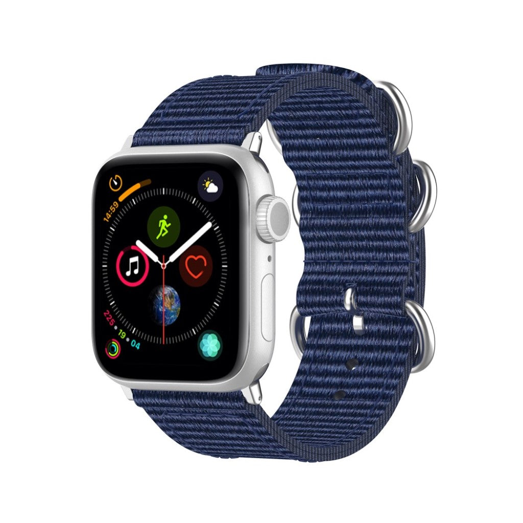 Mega fantastisk Apple Watch Series 5 44mm Nylon Rem - Blå#serie_11