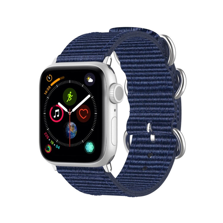 Mega fantastisk Apple Watch Series 5 44mm Nylon Rem - Blå#serie_11