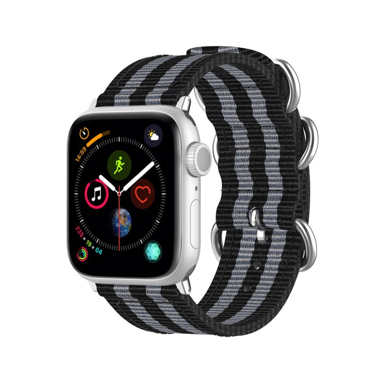 Mega fantastisk Apple Watch Series 5 44mm Nylon Rem - Sort#serie_3