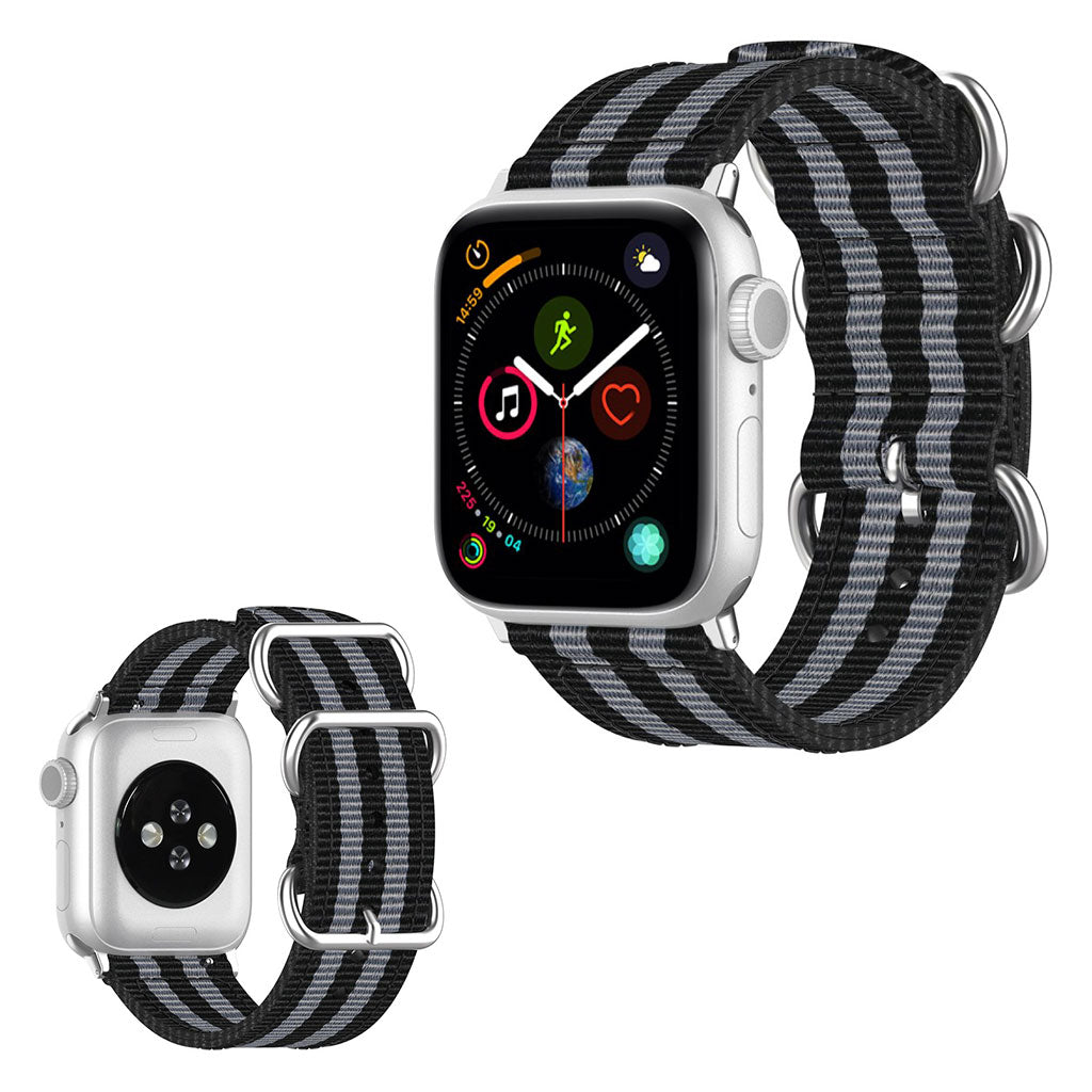Mega fantastisk Apple Watch Series 5 44mm Nylon Rem - Sort#serie_3