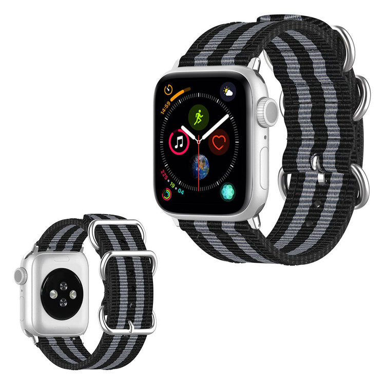 Mega fantastisk Apple Watch Series 5 44mm Nylon Rem - Sort#serie_3