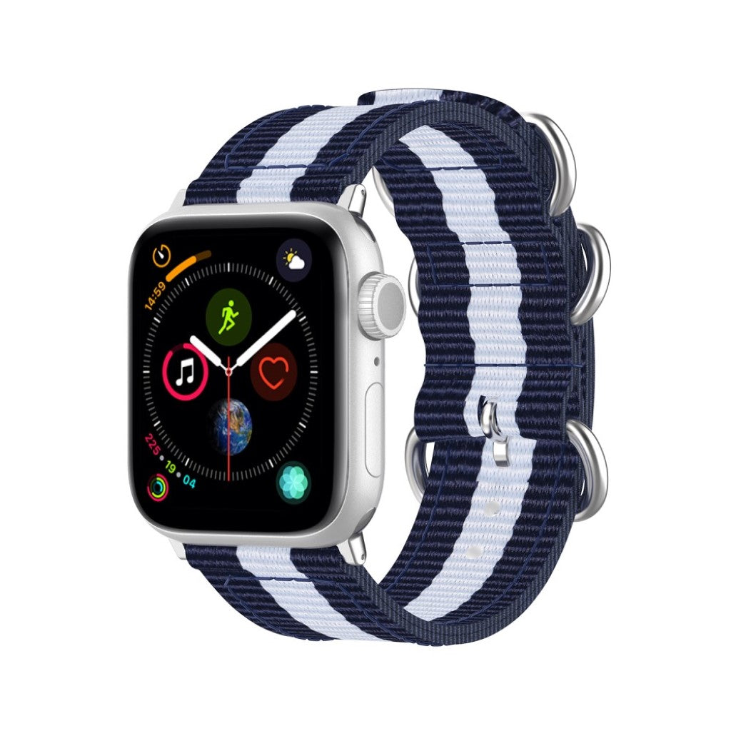 Mega fantastisk Apple Watch Series 5 44mm Nylon Rem - Blå#serie_9