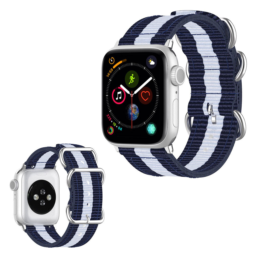 Mega fantastisk Apple Watch Series 5 44mm Nylon Rem - Blå#serie_9