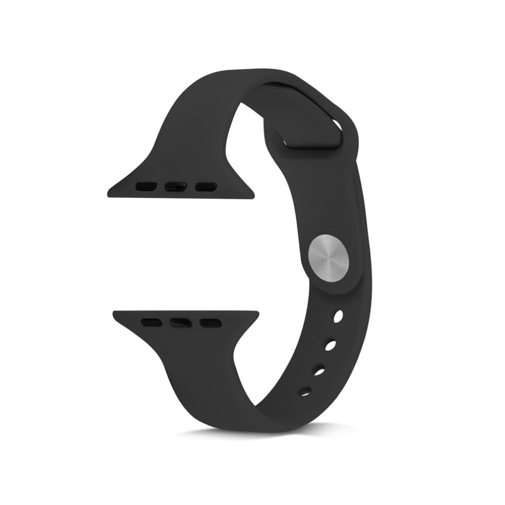  Apple Watch Series 5 44mm / Apple Watch 44mm Silikone Rem - Sort#serie_1