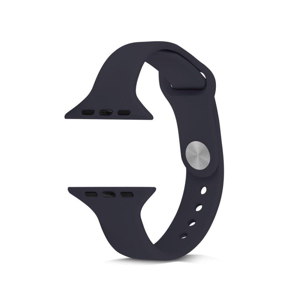  Apple Watch Series 5 44mm / Apple Watch 44mm Silikone Rem - Blå#serie_11