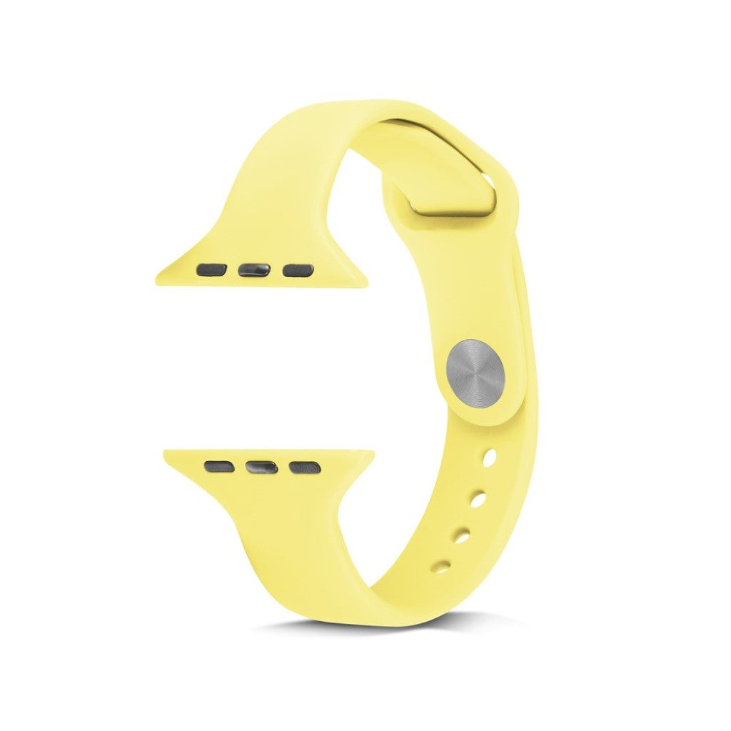  Apple Watch Series 5 44mm / Apple Watch 44mm Silikone Rem - Gul#serie_8