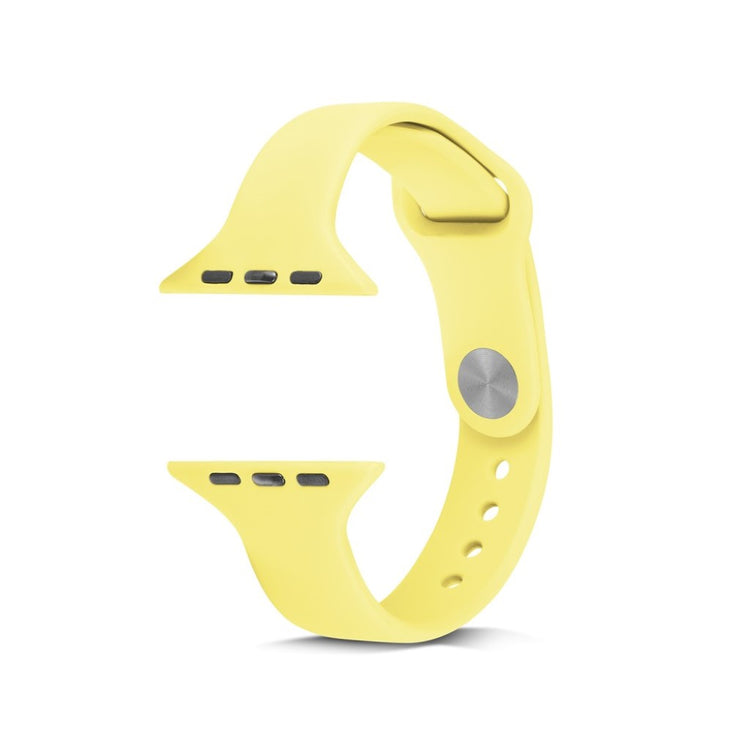  Apple Watch Series 5 44mm / Apple Watch 44mm Silikone Rem - Gul#serie_8