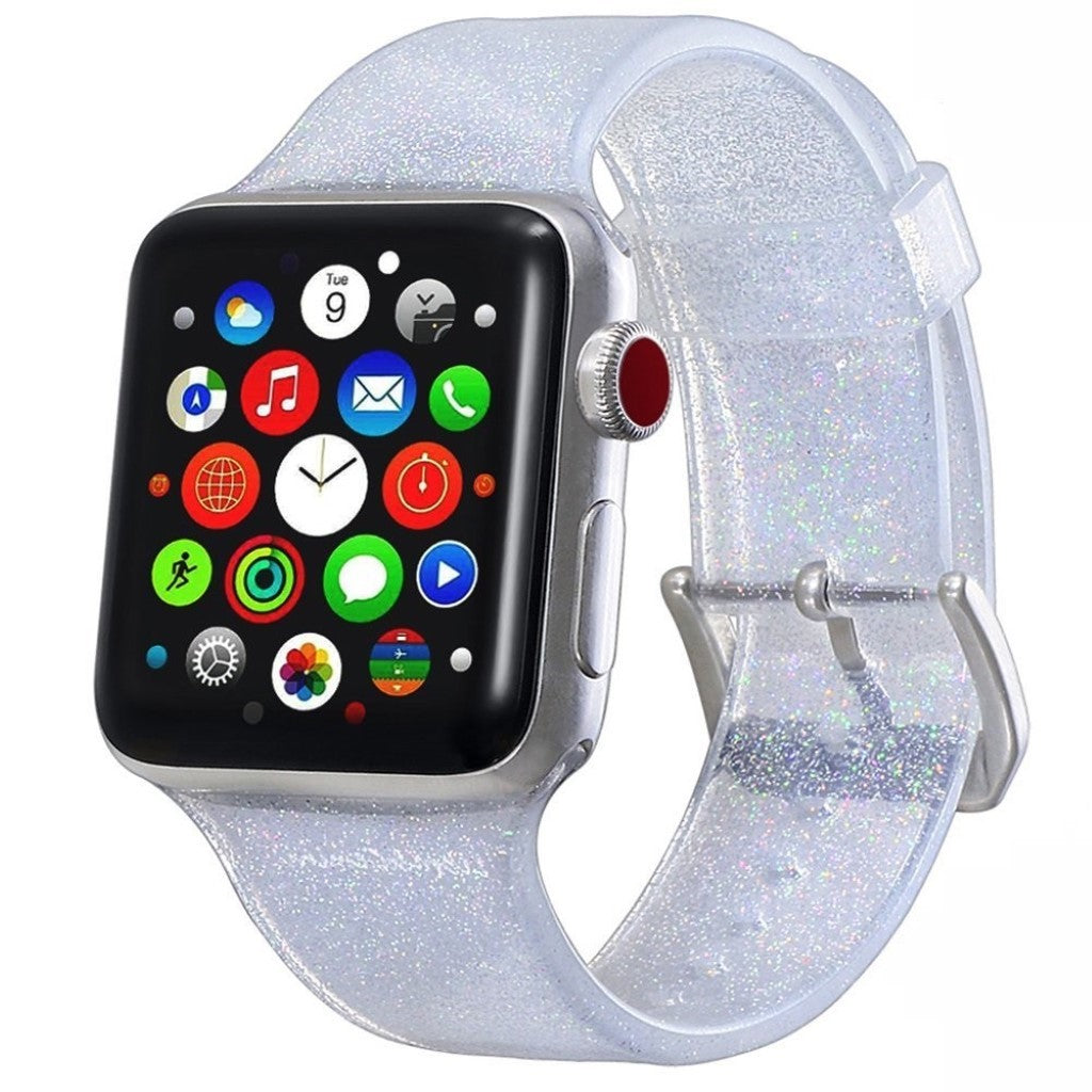 Vildt rart Universal Apple Silikone Rem - Sølv#serie_1