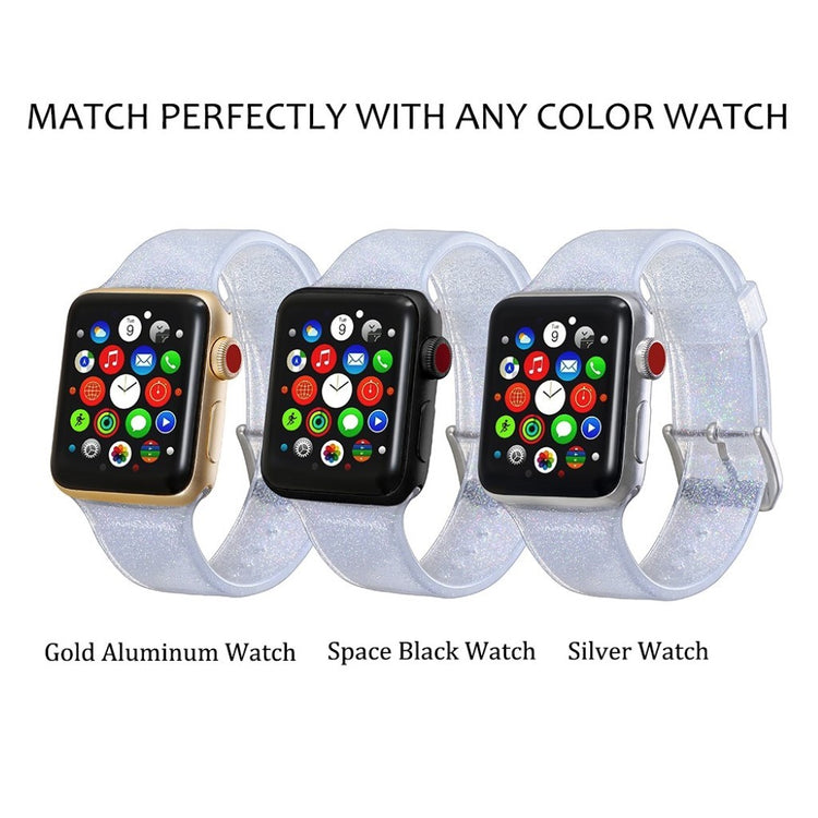 Vildt rart Universal Apple Silikone Rem - Sølv#serie_1