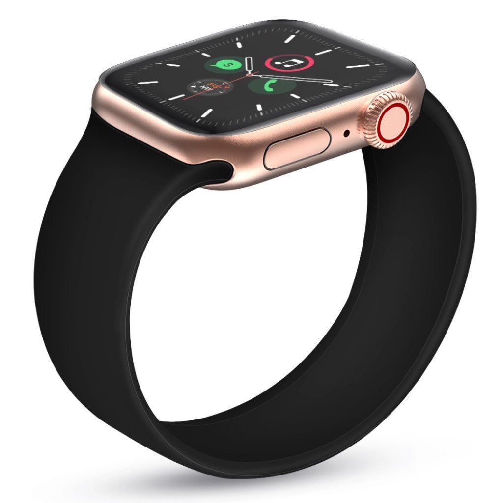 Helt vildt sejt Universal Apple Silikone Rem - Størrelse: M - Sort#serie_1