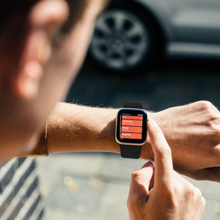 Helt vildt sejt Universal Apple Silikone Rem - Størrelse: M - Sort#serie_1