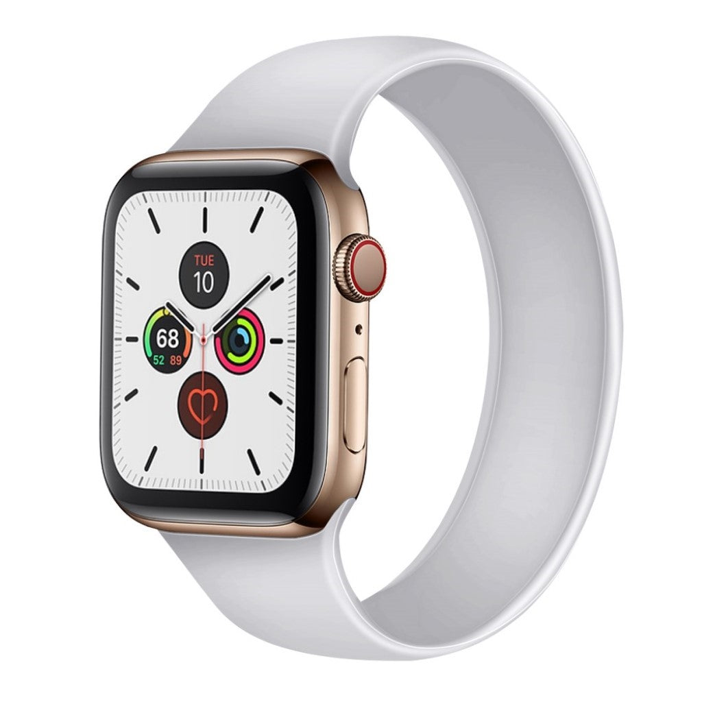 Helt vildt sejt Universal Apple Silikone Rem - Størrelse: M - Hvid#serie_2