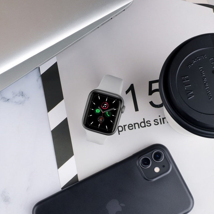 Helt vildt sejt Universal Apple Silikone Rem - Størrelse: M - Hvid#serie_2