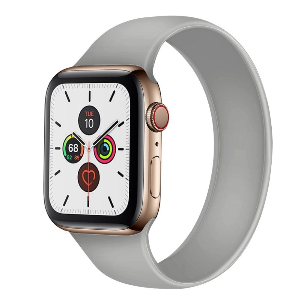 Helt vildt sejt Universal Apple Silikone Rem - Størrelse: M - Sølv#serie_3