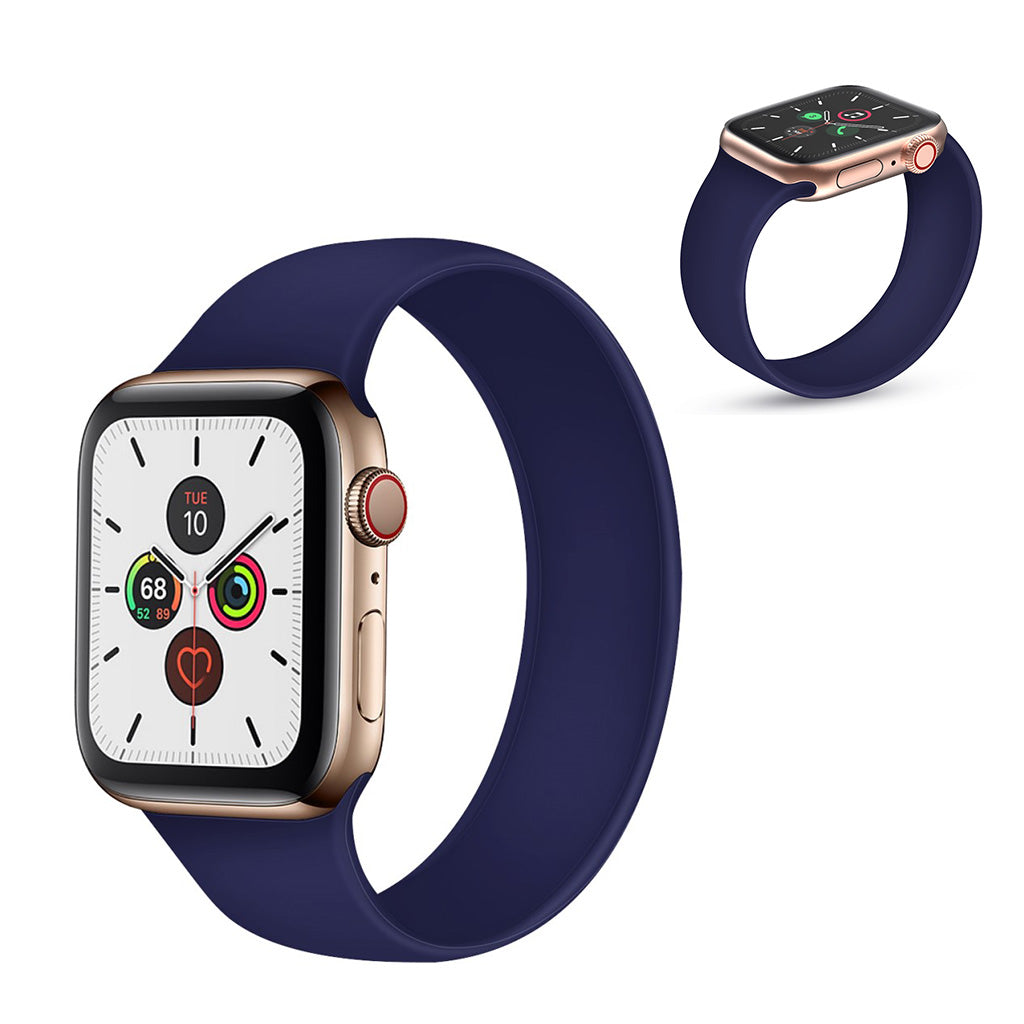 Helt vildt sejt Universal Apple Silikone Rem - Størrelse: M - Blå#serie_5
