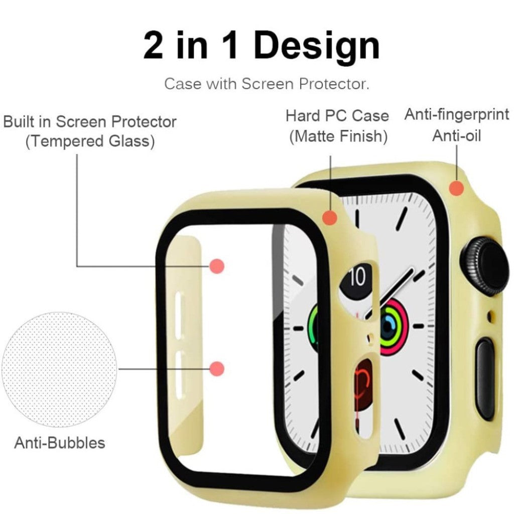 Universal Apple Mat Plastik Bumper  - Gul#serie_2