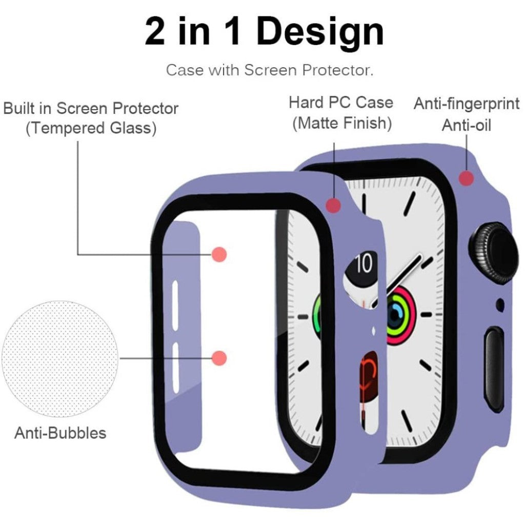 Universal Apple Mat Plastik Bumper  - Lilla#serie_4