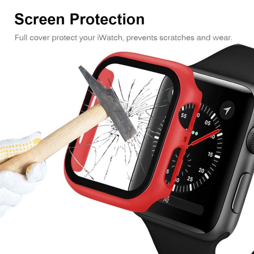 Universal Apple Mat Plastik Bumper  - Rød#serie_5