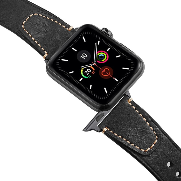 Stilfuld Universal Apple Ægte læder Rem - Sort#serie_1