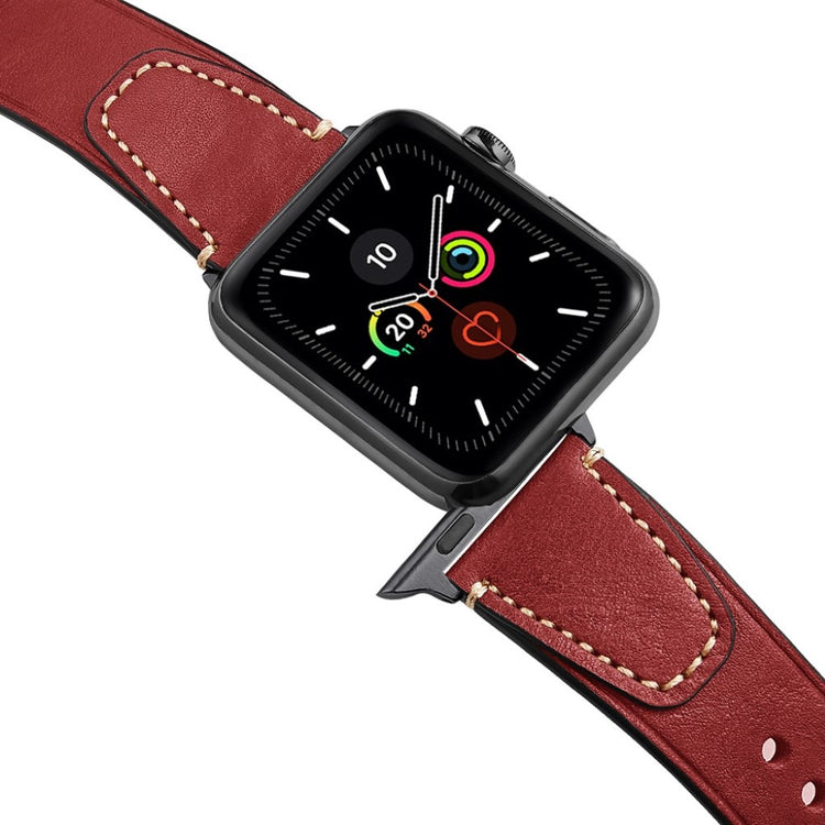 Stilfuld Universal Apple Ægte læder Rem - Rød#serie_2