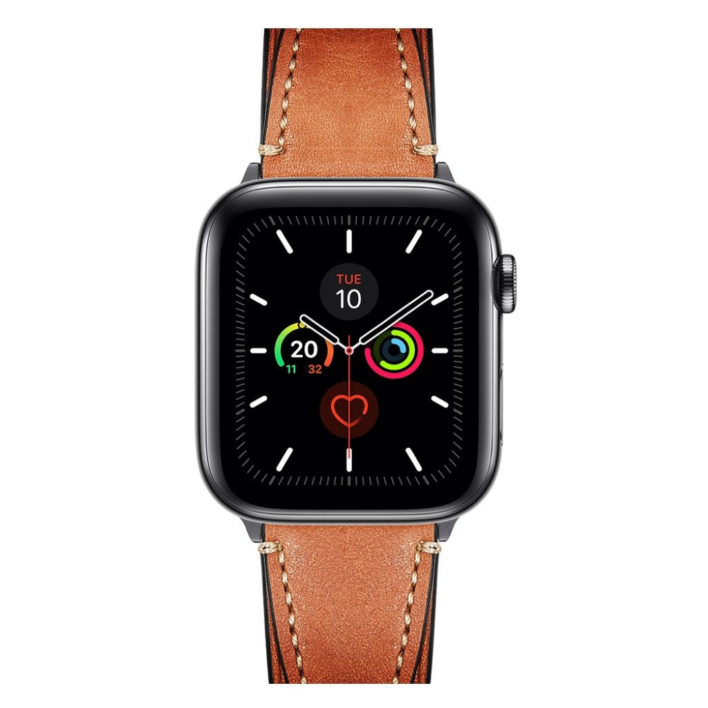 Stilfuld Universal Apple Ægte læder Rem - Brun#serie_3