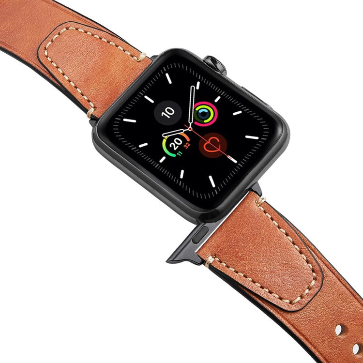 Stilfuld Universal Apple Ægte læder Rem - Brun#serie_3