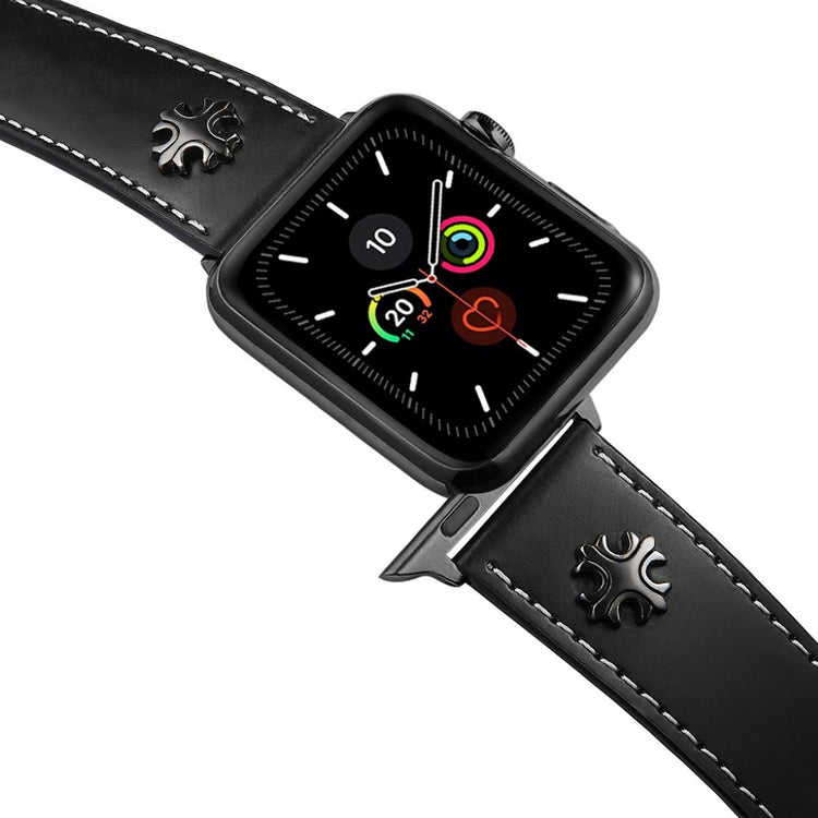 Vildt flot Universal Apple Ægte læder Rem - Sort#serie_1