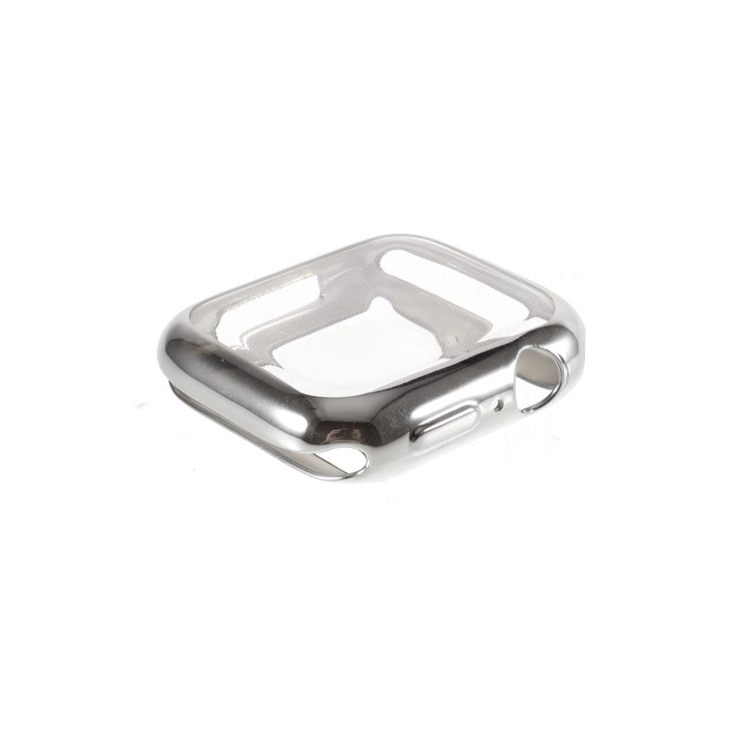 Universal Apple  Silikone og Glas Bumper  - Sølv#serie_4
