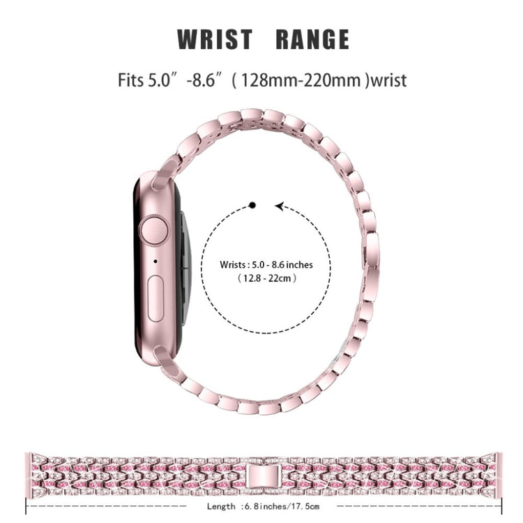Vildt hårdfør Universal Apple Metal og Rhinsten Rem - Pink#serie_3