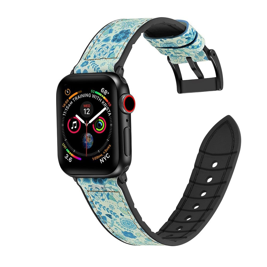 Super elegant Universal Apple Kunstlæder og Silikone Rem - Grøn#serie_4