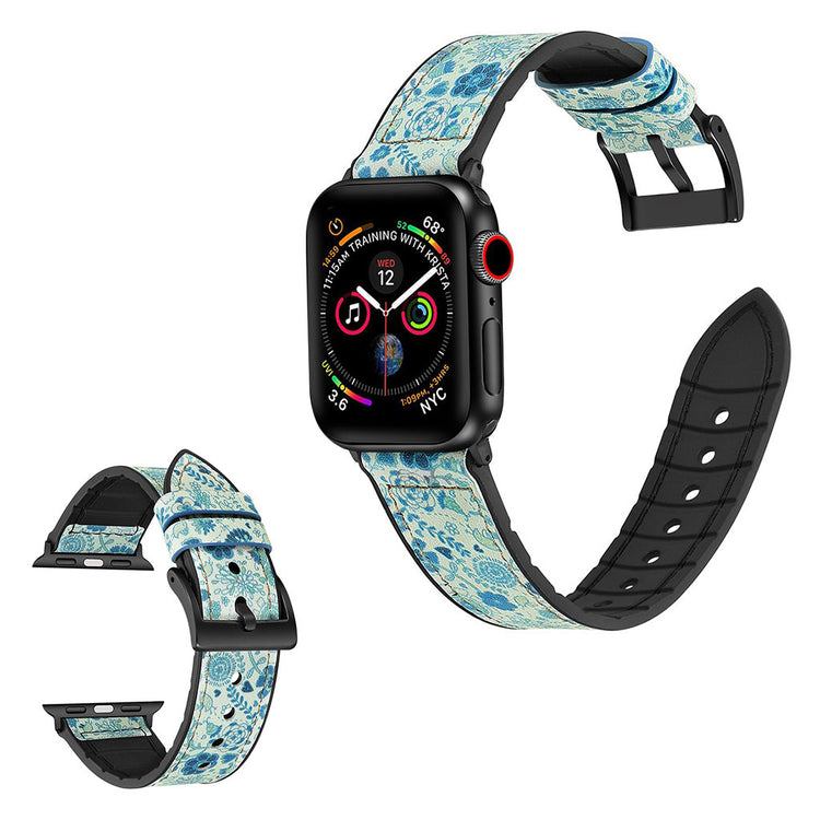 Super elegant Universal Apple Kunstlæder og Silikone Rem - Grøn#serie_4