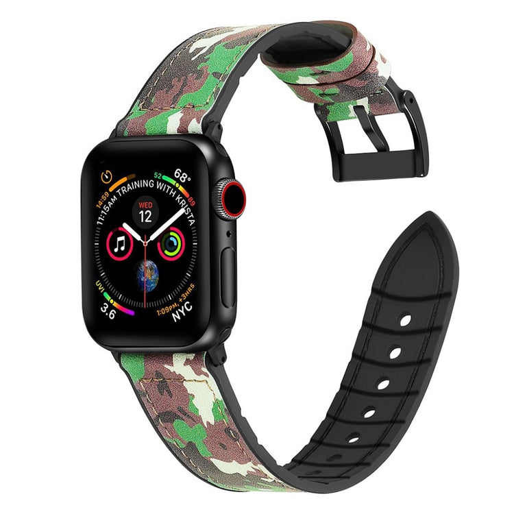 Super elegant Universal Apple Kunstlæder og Silikone Rem - Grøn#serie_6