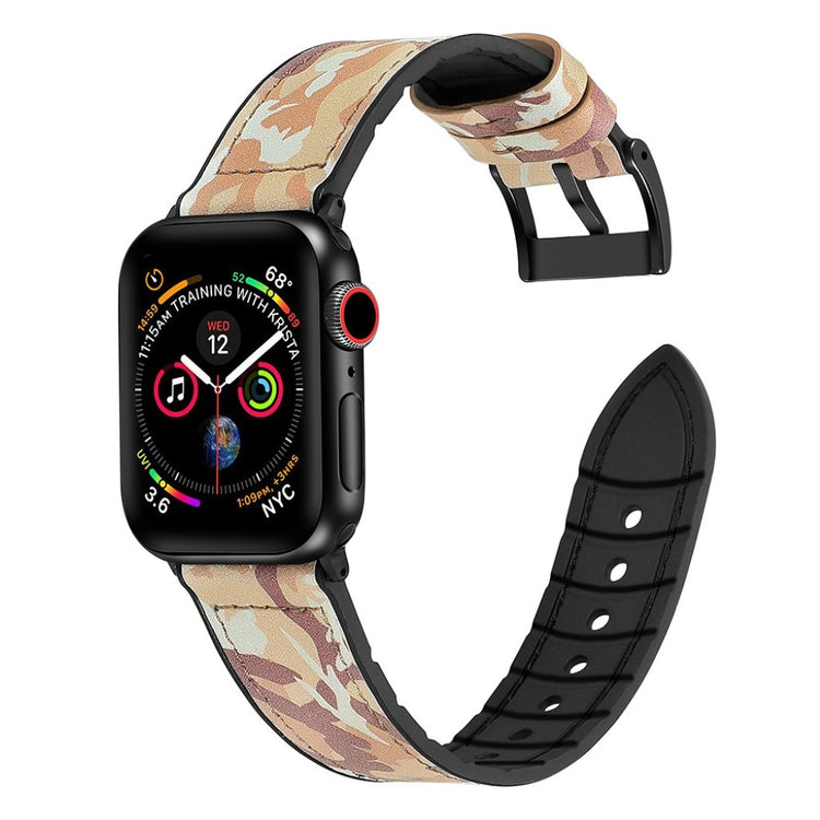 Super elegant Universal Apple Kunstlæder og Silikone Rem - Brun#serie_7