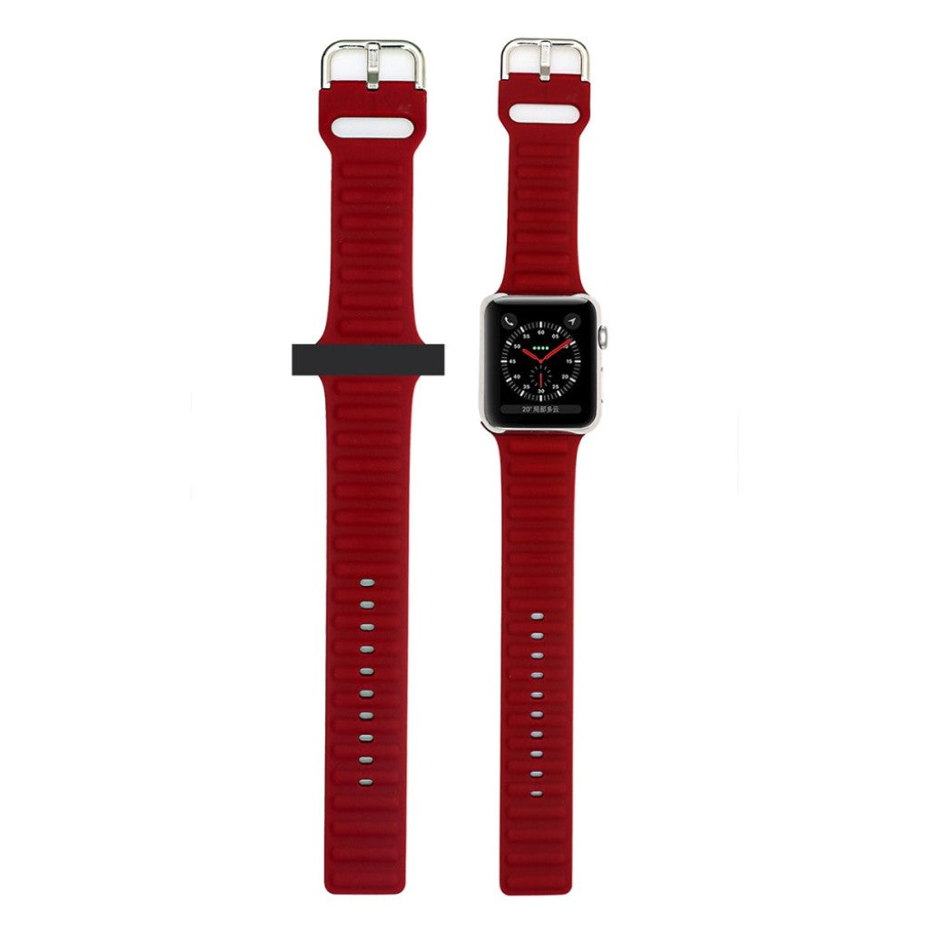 Super kønt Universal Apple Silikone Rem - Rød#serie_1